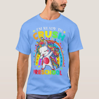 Camiseta Kids I'm Ready To Crush Preschool Dabbing Unicorn