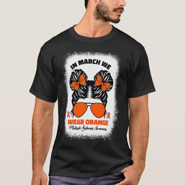 Camiseta Kids In March We Wear Orange Ms Multiple Sclerosis (Anverso)