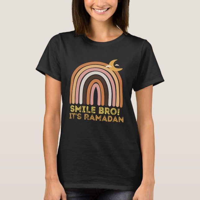 Camiseta Kids It s Ramadan Bro Smile Muslim s Fasting Month (Anverso)