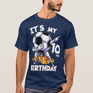 Camiseta Kids Its My 10th Birthday Ten Year Old Dabbing Bal