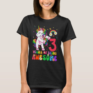 Camiseta Kids It's My 3day Unicorn Birthday Gir