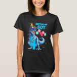 Camiseta Kids It's My 4º Birthday Dinosaur Fiesta por 4 año<br><div class="desc">Kids It's My 4th Birthday Dinosaur Fiesta para niño de 4 años.</div>