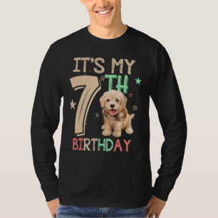 Camiseta Kids It's My 7º Birthday Dog Theme (Tema del perro