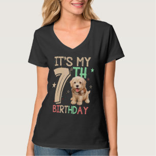 Camiseta Kids It's My 7º Birthday Dog Theme (Tema del perro