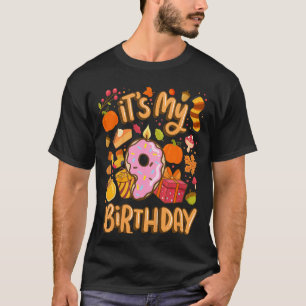 Camiseta Kids It's My 9 Birthday Autumn Maple Leaf Fall Sea