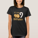 Camiseta Kids It's My 9 Birthday Hamster 9th Birthday Party<br><div class="desc">Kids It's My 9 Birthday Hamster 9th Birthday Party Kid Chica.</div>
