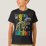 Camiseta Kids It's My 9th Birthday Happy 9 Year Dinosaur Sh<br><div class="desc">Birthday Dinosaur,  Birthday T-Rex,  Birthday Saurus,  Birthday Saurus Dinosaur,  Dinosaur,  Birthday Boy Dinosaur,  Birthday Dinosaur Boys,  Dinosaur,  T-Rex,  Kids It's My 9th Birthday Happy 9 Year Dinosaur Shirts Girl Boy</div>