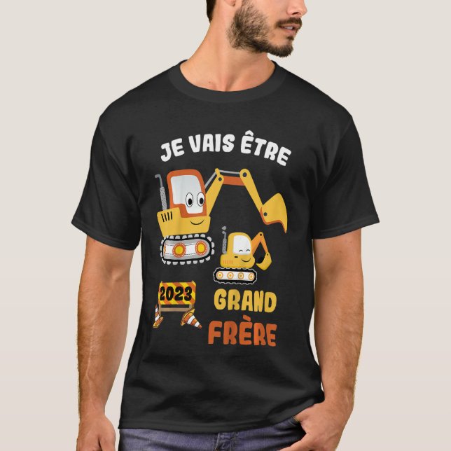 Camiseta Kids Je vais être grand frère 2023 Pregnancy Annou (Anverso)