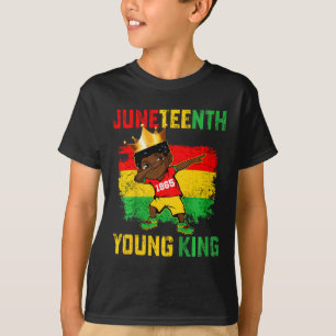 Camiseta Kids Junetteen King celebrando 1865 Black Boys K