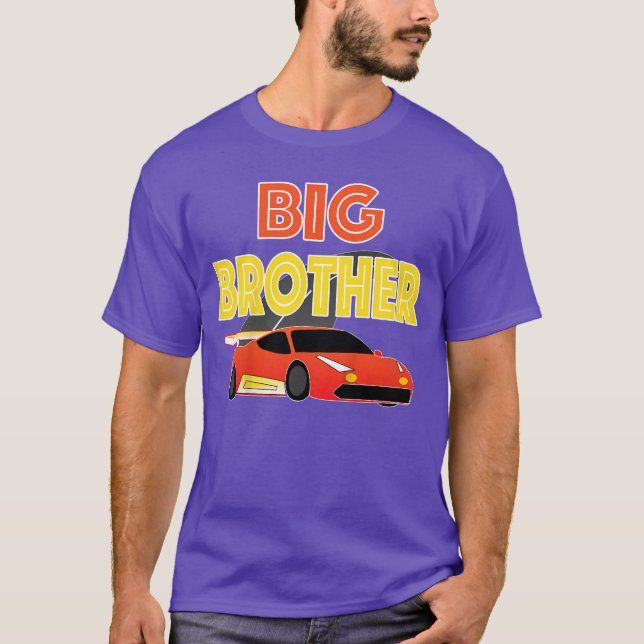 Camiseta Kids Kids Big Brother Race Shirt For Boys Racing (Anverso)