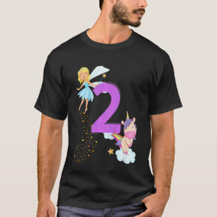 Camiseta Kids Kids Fairy Birthday Party 2 años Fairy Birth