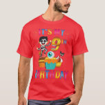 Camiseta Kids Kids It's My 9º Birthday Ghost Skeleton Hall<br><div class="desc">Niños es mi traje de halloween de cumpleaños fantasma .</div>