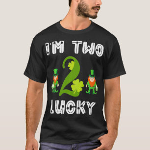 Camiseta Kids Kids Iu2019m Two Lucky Toddler 2nd Birthday G