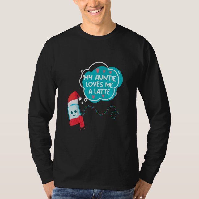 Camiseta Kids Kids My Auntie Loves Me A Latte Aunt (Anverso)