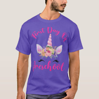 Camiseta Kids Kids Preschool Dabbing Unicorn Back to School
