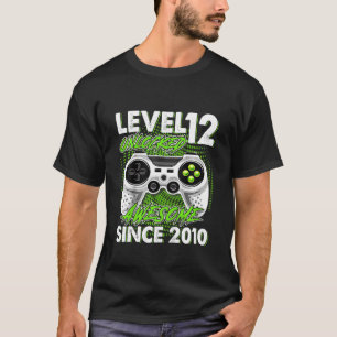 Camiseta Kids Level 12 Unlocked Awesome 2010 12th Birthday