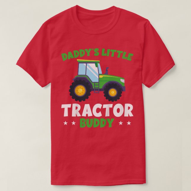 Camiseta Kids Little Farmer Daddy'S Little Tractor Buddy  (Diseño del anverso)