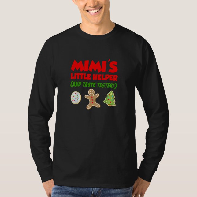 Camiseta Kids Mimi's Little Helper Christmas Cookie Baking (Anverso)