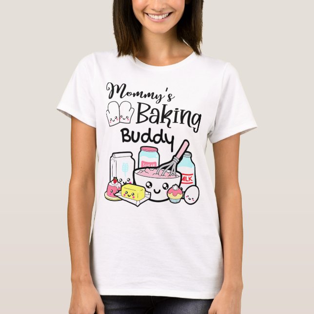 Camiseta Kids Mommy's Baking Buddy Baking Lover (Anverso)