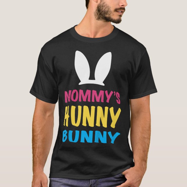 Camiseta Kids Mommy's Hunny Bunny Easter  (Anverso)