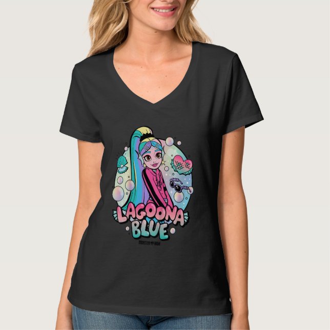 Camiseta Kids Monster High   Lagoona Blue Bubbles (Anverso)