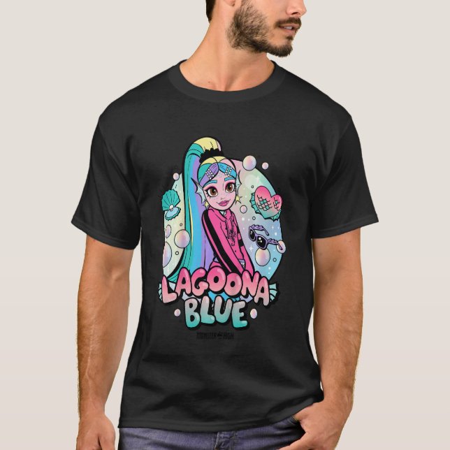Camiseta Kids Monster High   Lagoona Blue Bubbles (Anverso)