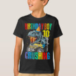 Camiseta Kids Monster Truck 10 Birthday Party Boys 10th Bir<br><div class="desc">Birthday Monster Truck Dinosaur,  Birthday Monster Truck T-Rex,  Birthday Monster Truck,  Birthday Dinosaur,  Birthday Boy Monster Truck Dinosaur,  Birthday Boy Dinosaur,  Birthday Boy T-Rex,  Family Matching Monster Truck Dinosaur,  Monster Truck Dinosaur,  Kids Monster Truck 10 Birthday Party Boys 10th Birthday</div>