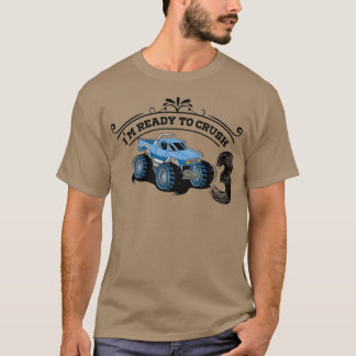 Camiseta Kids Monster Truck 3th Birthday Funny funny gift