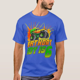 Camiseta Kids Monster Truck Birthday Boy Is 6 Kids 6th Birt