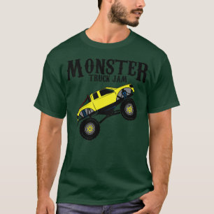 Camiseta Kids Monster Truck Yellow Truck Doing mono Monster
