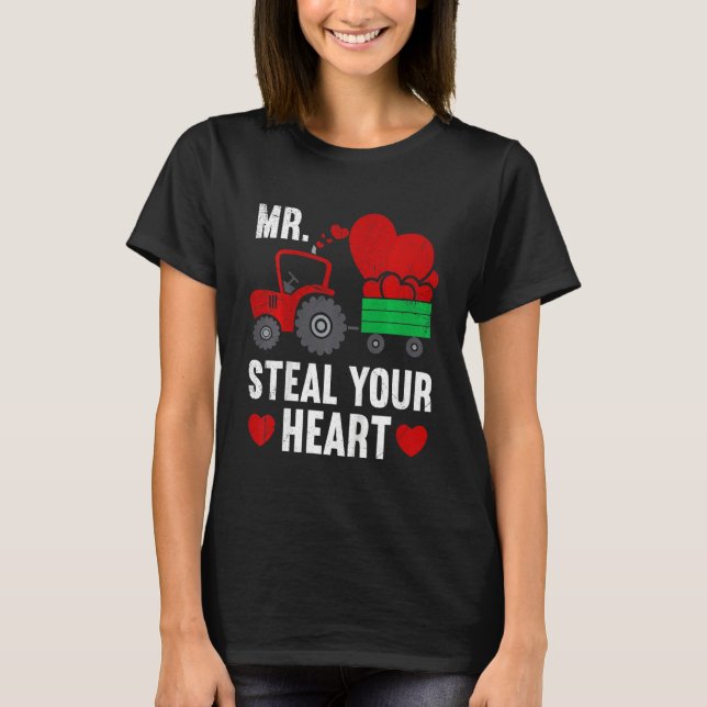 Camiseta Kids Mr Steal Your Heart Tractor Kids Toddler Boys (Anverso)