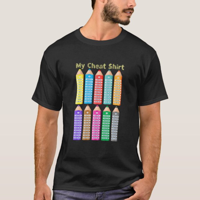 Camiseta Kids My Chea Kids Math Multiplicación Tablas (Anverso)
