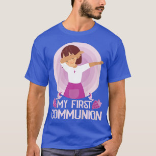 Camiseta Kids My First Holy Communia Dabbing Chica 