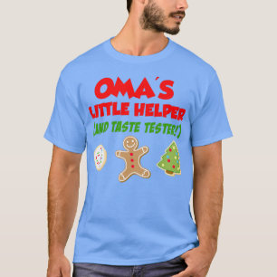 Camiseta Kids Oma's Little Helper Christmas Cookie Baking 