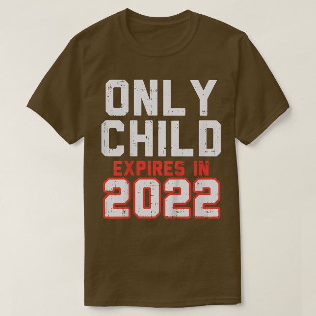 Camiseta Kids Only Child Epires 2022 Cute Pregnancy Announc (Diseño del anverso)