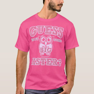 Camiseta Kids Owl Funny Big Sister Pregnancy Announcement