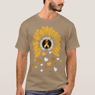 Camiseta Kids Pediatric cancer Sunflower childhood cancer a