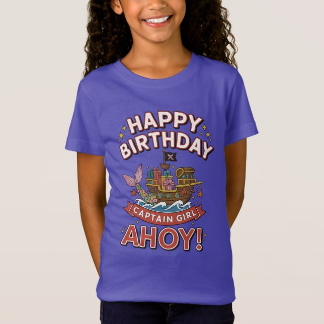 Camiseta Kids Pirate Birthday Party Family (Anverso)