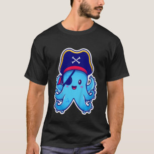 Camiseta Kids Pirate Octopus cute children's design (C)