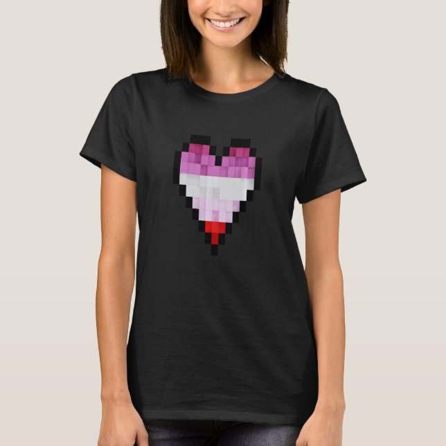 Camiseta Kids Pixel Heart (Anverso)