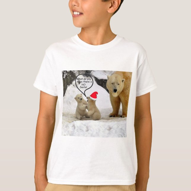Camiseta Kids Polar Bear Santa Shirt (Anverso)