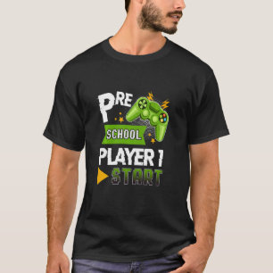Camiseta Kids Preschool Player Start Back To School Video G
