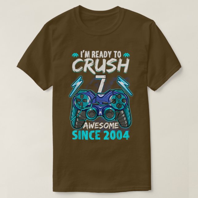 Camiseta Kids Ready Crush 7 Awesome 2015 Video Game 7th Bir (Diseño del anverso)