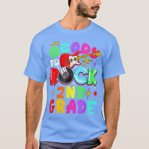 Camiseta Kids Ready To Rock 2nd Grade Guitar Back To School