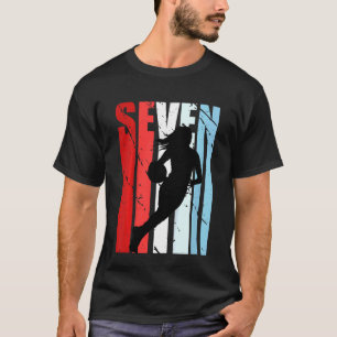 Camiseta Kids Retro Chica Séptimo Baloncesto Cumpleaños Jug