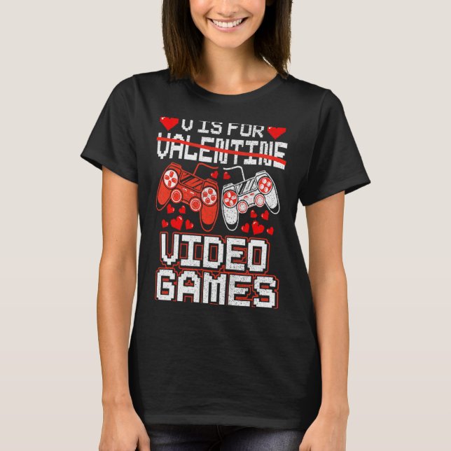 Camiseta Kids Retro Video Game Valentines Day For Toddler B (Anverso)