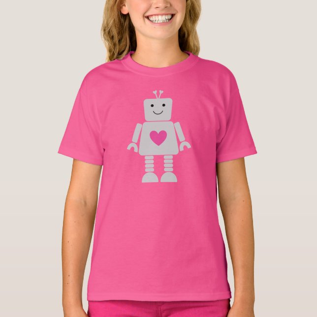Camiseta Kids Robot Valentine Shirt (Anverso)