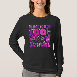 Camiseta Kids Rocked 100 Days Of School First Grader