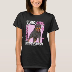 Camiseta Kids Rottweiler Cita Rottie Este Chica Ama Rottw
