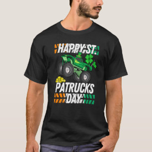 Camiseta Kids Saint Patricks Day Funny Monster Truck St. Pa